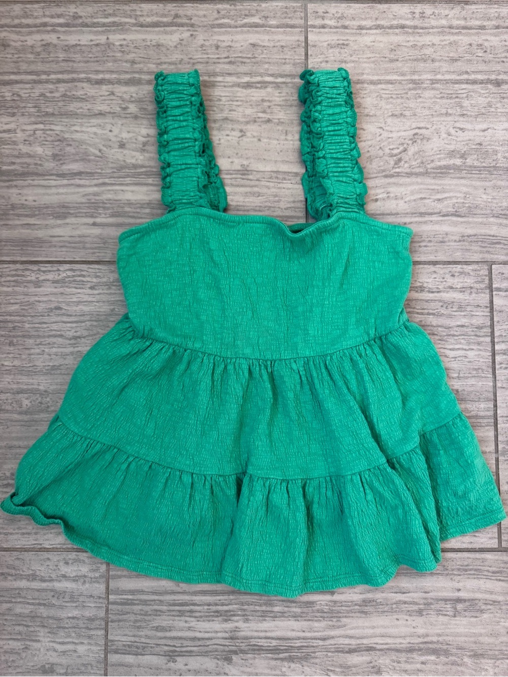 Altar'd State Emerald Green Textured Tank Top